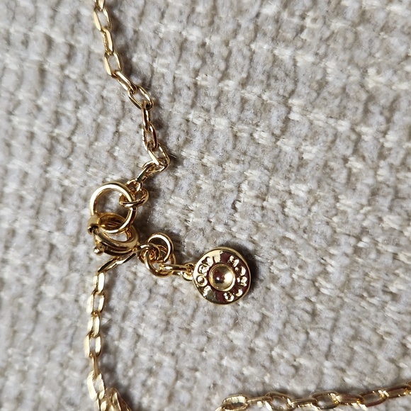 Tory Bruch hexagon charm necklace - Picture 7 of 11